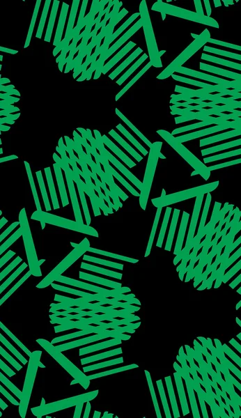 Zelené a černé kaleidoskop vzor — Stockový vektor