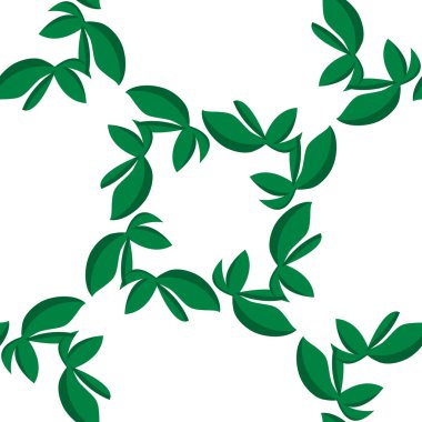 İzole yaprakları desen