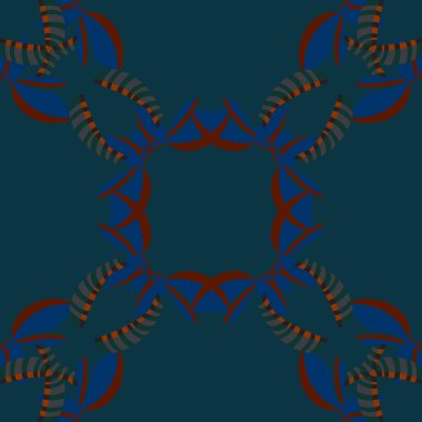 Mavi deniz kabuğu desen yinelenen