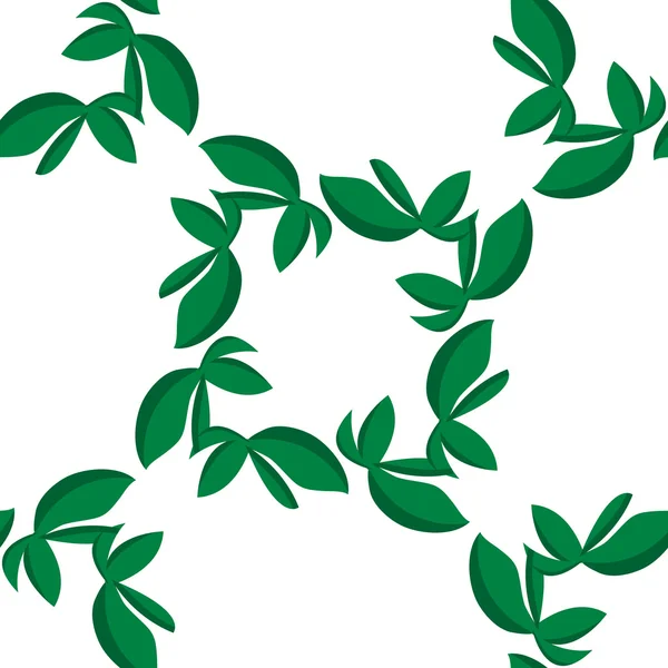 Modèle de feuilles isolées — Image vectorielle