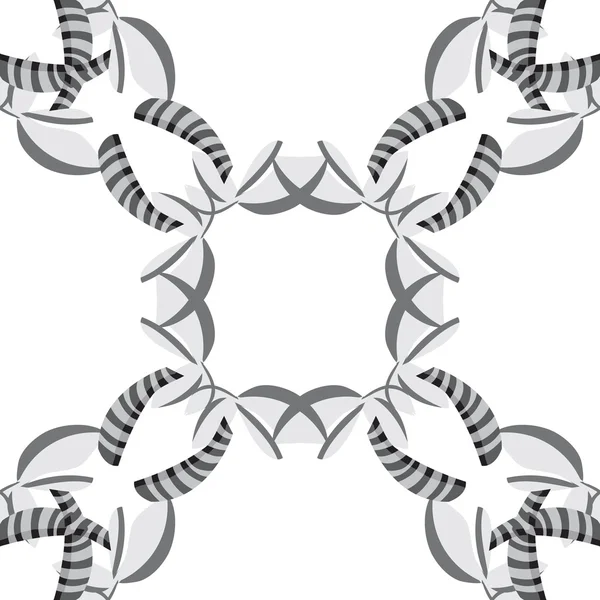 Modèle de coquillage gris répétitif — Image vectorielle