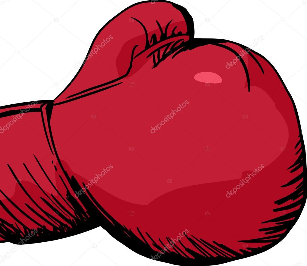 Close Up of Red Boxing Glove