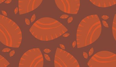 Kırmızı soyut Seashells arka plan