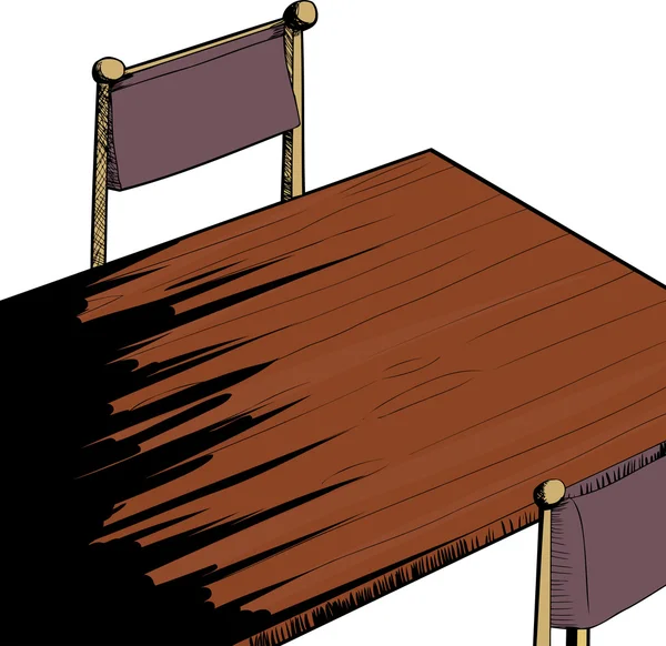 Table avec chaises Contexte — Image vectorielle