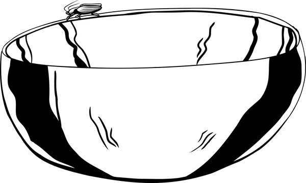 Aperçu de Roach sur Bowl — Image vectorielle