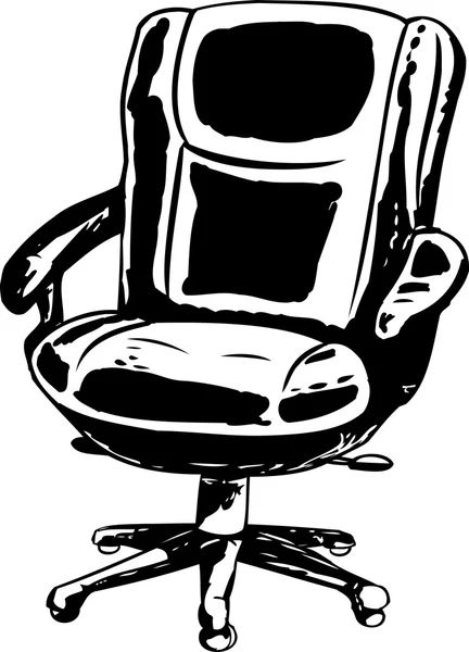 Nastínil kancelářská židle — Stockový vektor