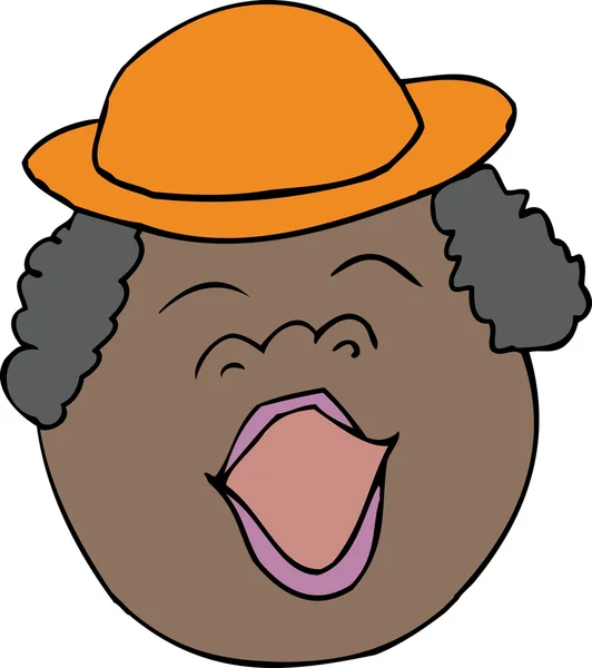 Singing Happy Lady — Stock Vector