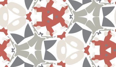 Gri ve kırmızı duvar kağıdı deseni