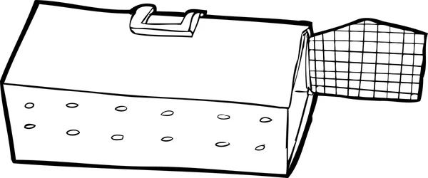 오픈 동물 케이지를 설명 — 스톡 벡터