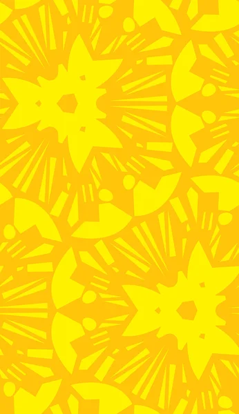 Sarı yıldız patlaması yinelenen desen — Stok Vektör