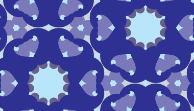 Geometrik mavi Kaleidoscope desen