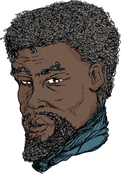 Homme africain du XVIIIe siècle — Image vectorielle