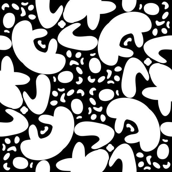 Black and White Shape Pattern — Stock Vector