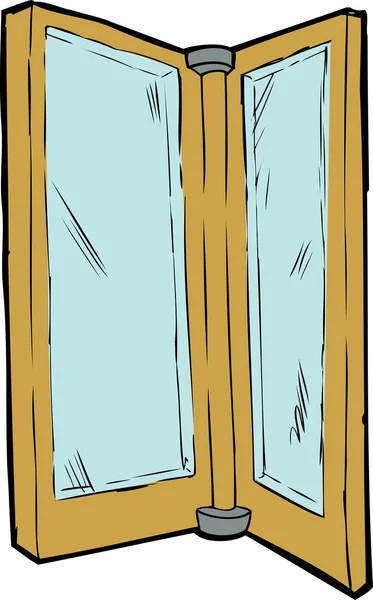 Изолированная вращающаяся дверь — стоковый вектор