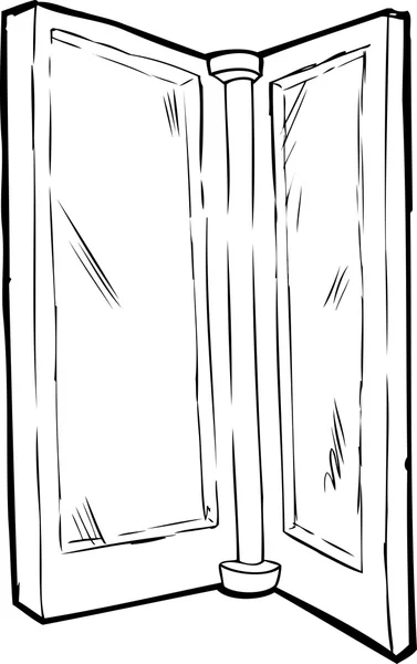 Ізольовані розмиті двері Начерки — стоковий вектор