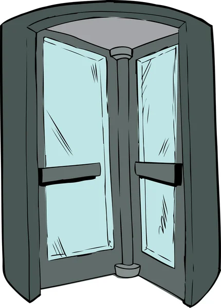 Intérieur de la porte tournante — Image vectorielle