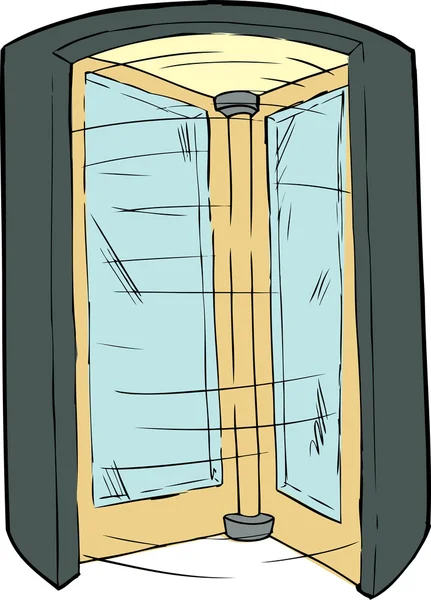 Дверь с вращающейся дверью — стоковый вектор