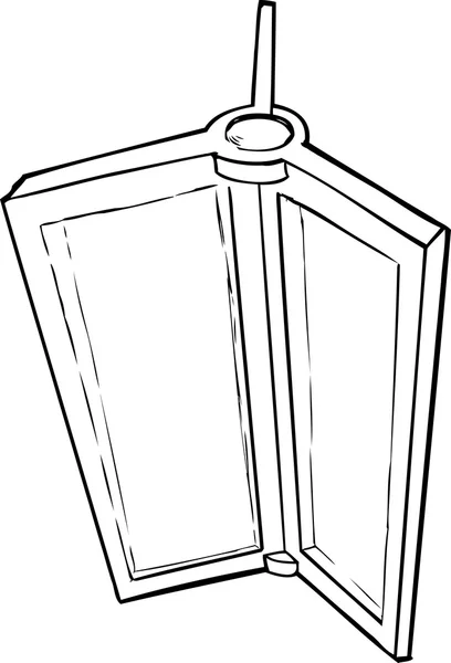 回転ドアの部分の漫画 — ストックベクタ