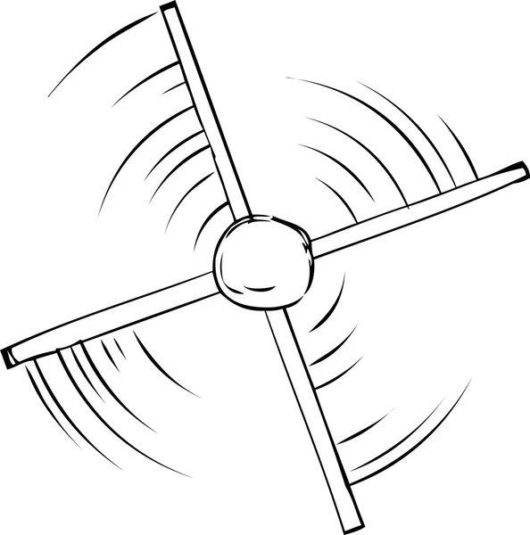 Контур вращения пропеллера — стоковый вектор