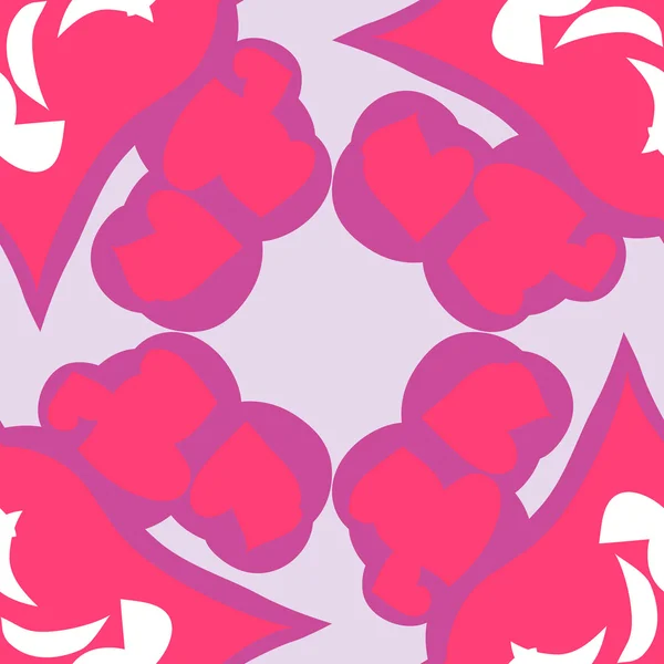 Patrón rectangular de formas rosadas — Archivo Imágenes Vectoriales