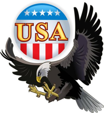 Amerikan bayraklı Amerikan yıldızları