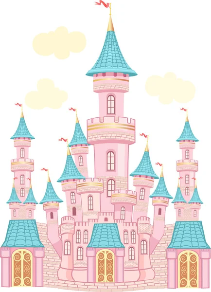 Сказочный Замок Воздушный Замок — стоковый вектор