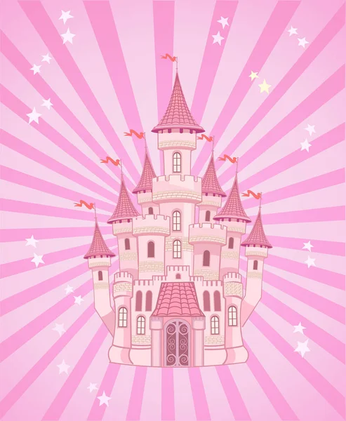 Zamek Fairytale Zamek Powietrzny — Wektor stockowy
