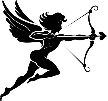 Aşk tanrısı selamını al kalbinin üzerine nişan al