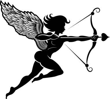 Aşk tanrısı selamını al kalbinin üzerine nişan al