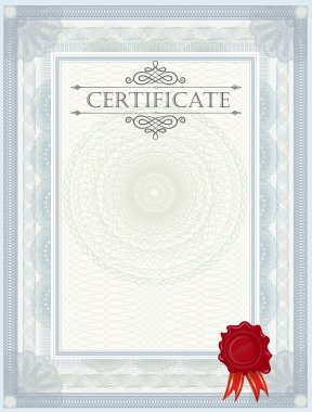 blank certificate template. color template