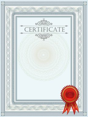 blank certificate template. color template
