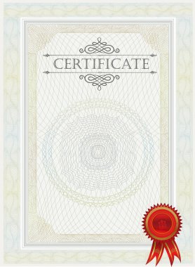 Certificate. Diploma currency border.  Diploma blank certificate template