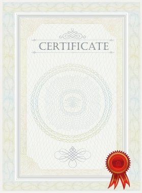 Certificate. Diploma currency border.  Diploma blank certificate template