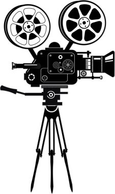 Görüntü eski moda film projektörü