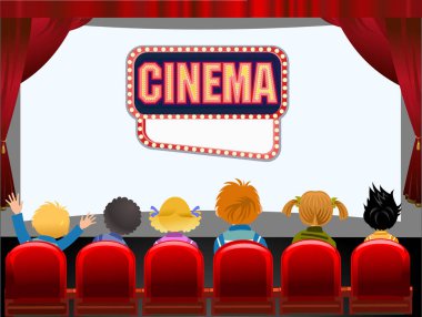 Çocuk Sinema Salonu illüstrasyonu 