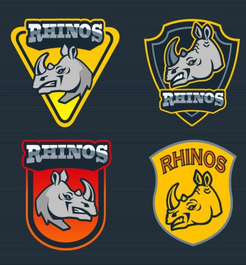  Gergedanın resmi. Renk illüstrasyonu