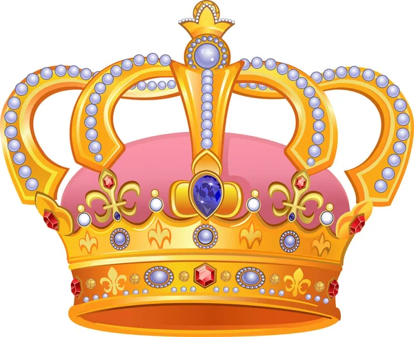 Illustration Royal Gold Crown — Stock vektor