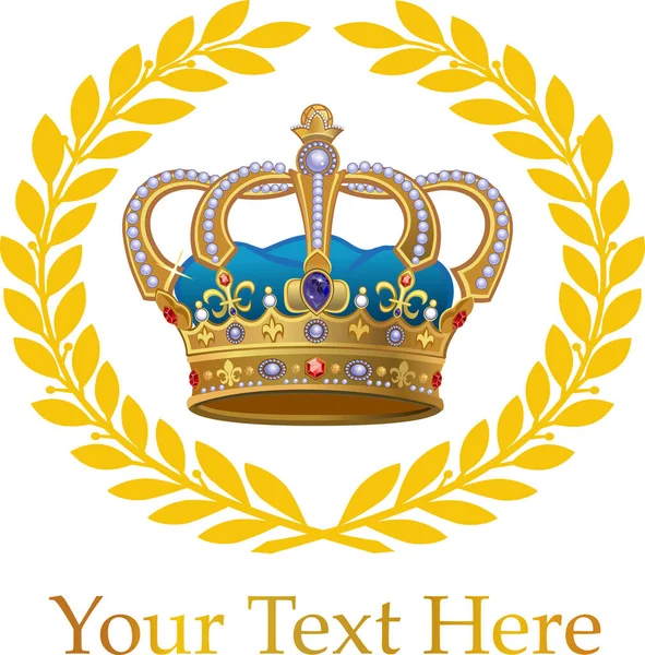 Illustration Royal Gold Crown — Image vectorielle