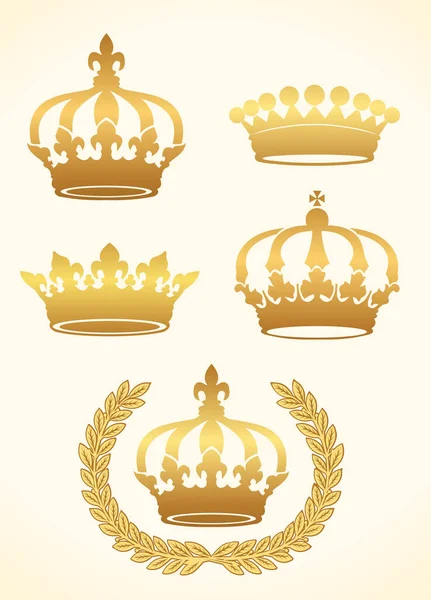 Couronne Couronne Couronne Royale — Image vectorielle