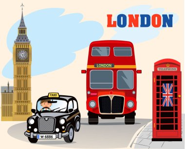 İngiliz yolu. Londra 'daki İngilizce sembollerin çizimi