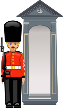 Buckingham Sarayı 'nda Kraliyet Muhafızları.