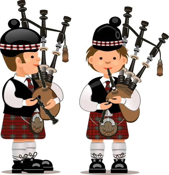 Scottish bagpiper. 