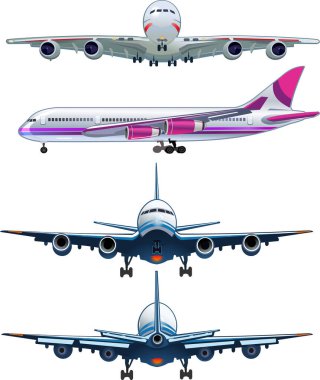 Uçak mavi gökyüzüne doğru havalanıyor. 