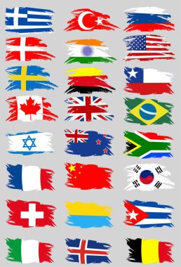  Dünyanın bayrak taşıyıcısı. Düz biçimli bayraklar.