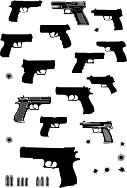 Modern silahlar: otomatik silah, makineli tüfek ve tabanca
