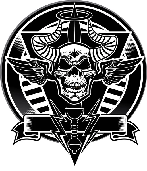 Skull Vintage Gotik tarzı sanattan esinlenmiştir. Dövme tasarımı, modaya uygun aşk sembolü