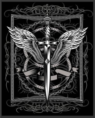 Kanatlı kılıç. Uçan kılıç