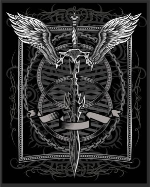 Kanatlı kılıç. Uçan kılıç