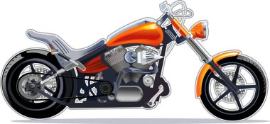 Görüntü büyük turuncu motosiklet