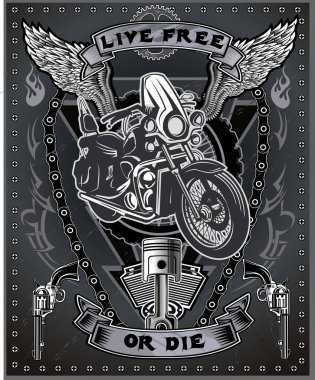 Motosiklet silueti silueti 